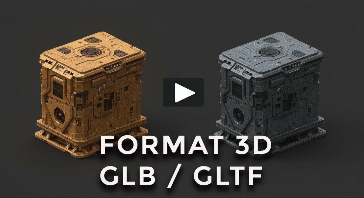 Vous devriez utiliser les formats glTF et GLB 