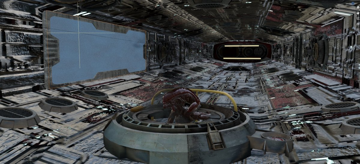 Alien bloquant la sortie